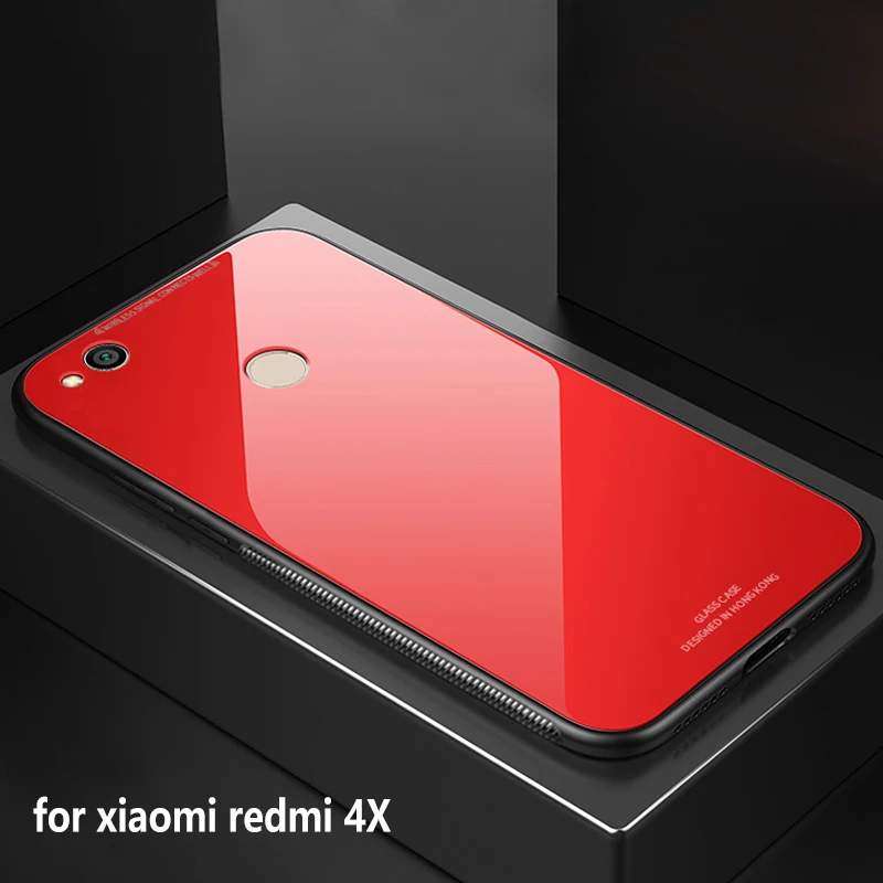 YUETUO закаленное стекло на заднюю панель телефона чехол для xiaomi redmi 4x4 x аксессуары