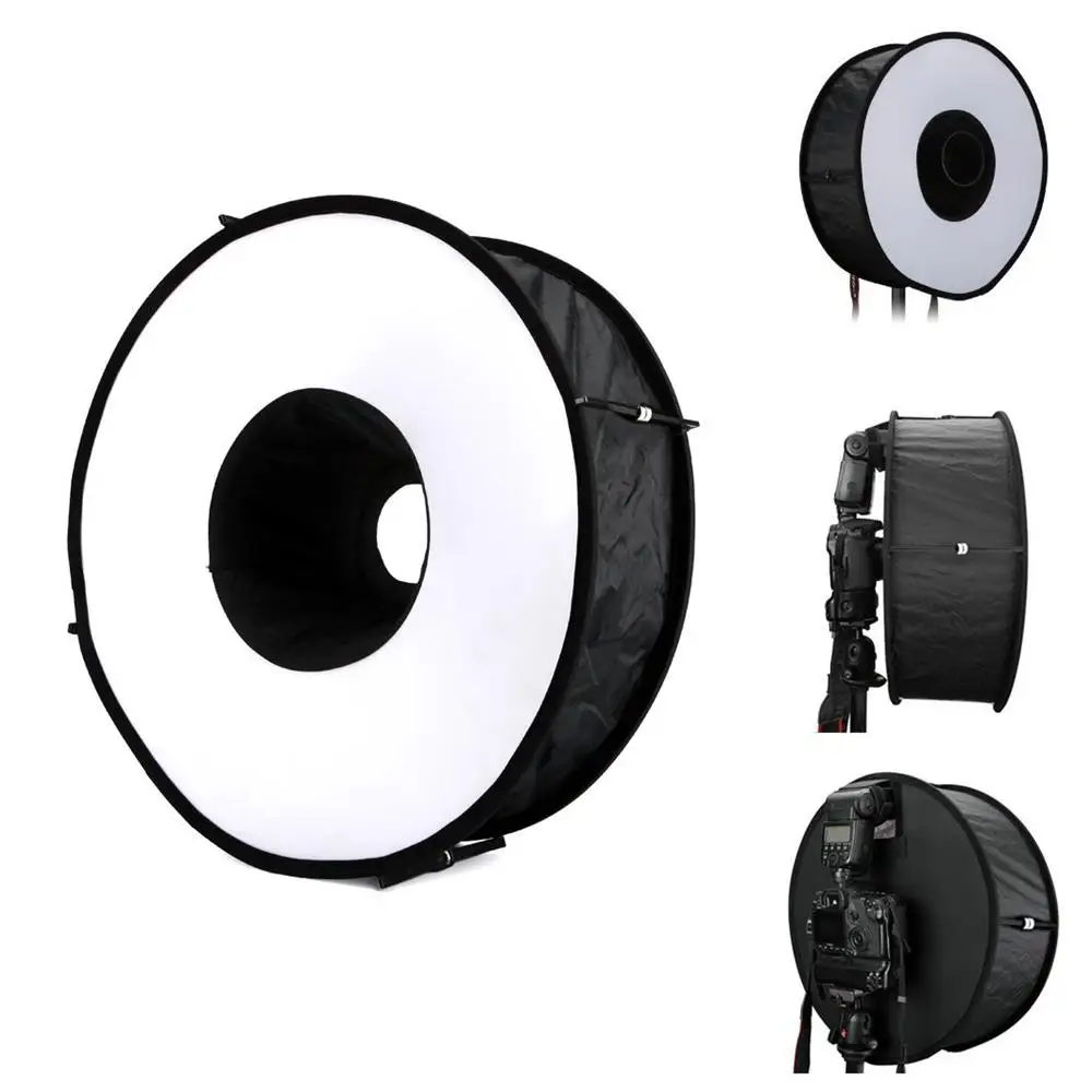 45 см 18 &quotлегко складывающееся кольцо Speedlite вспышка софтбокс рассеиватель