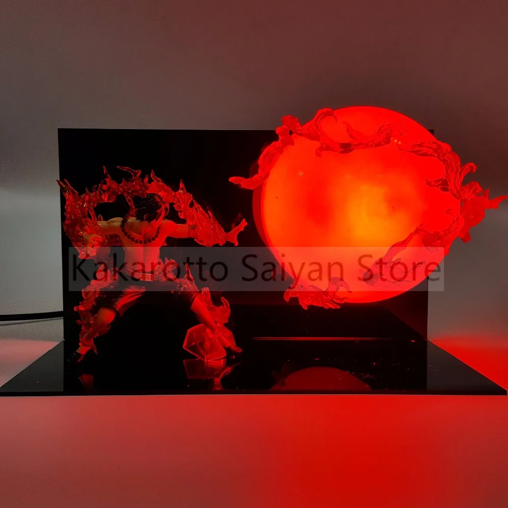 One Piece Ace экшн фигурки огненный кулак DIY Аниме ПВХ фигурка Светодиодная лампа Portgas D