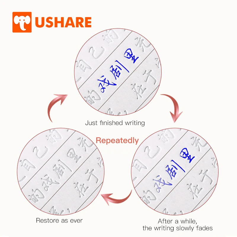 USHARE 4 шт./компл. китайские книги каллиграфии для детей начинающих многократное