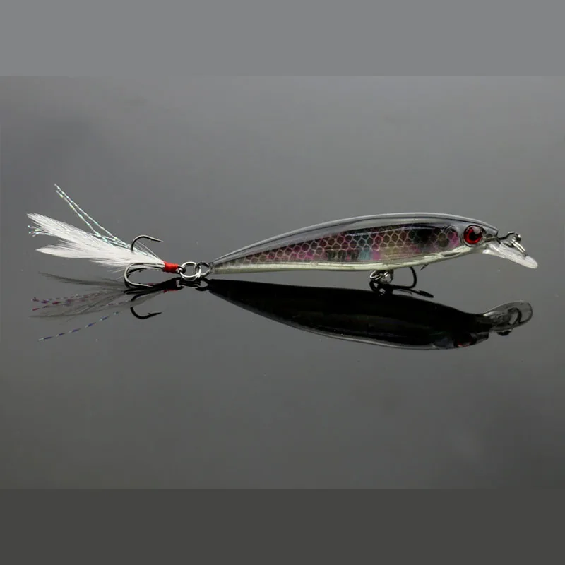 10 шт. приманка для ловли рыбы костюм 9 см 8 г Minnow Искусственные жесткая пластиковая