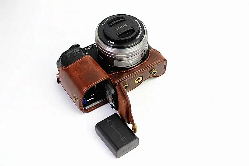 5 Colors Digital Camera Leather Case Cover for Sony A6300(16-50mm) Charging Directly | Электроника