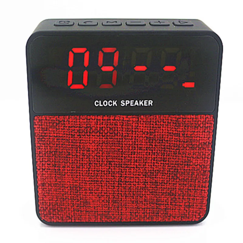 S2610 портативные беспроводные Bluetooth часы динамик Саундбар TF FM будильник сабвуфер