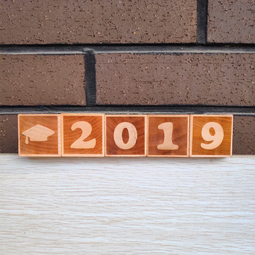 Деревянный выпускной колпачок 2019 блоки для детской спальни фотосессии украшения