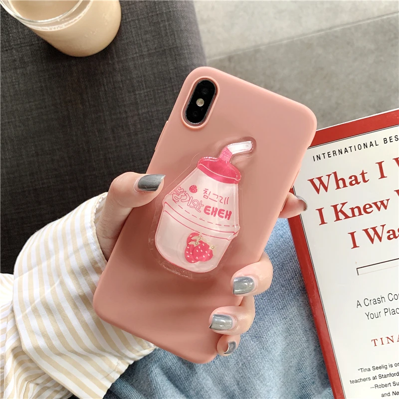 Ainike Cute 3D Summer Drink Milk Toy Liquid Squishy Soft TPU Phone Case For Samsung Galaxy J3 J710 J530 J4 J6Plus C8 ON7 J2Prime |