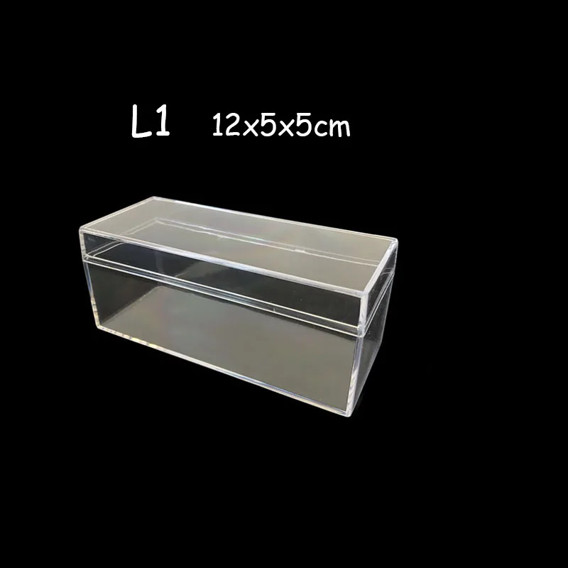 L1 12x5x5cm 10 шт./лот, 19 размеров, прозрачная квадратная Подарочная коробка из ПВХ, Подарочная коробка для конфет, Сувенирная Коробка, прозрачная коробка для шоколада, коробка для свадебной вечеринки - Цвет: L1 12x5x5cm
