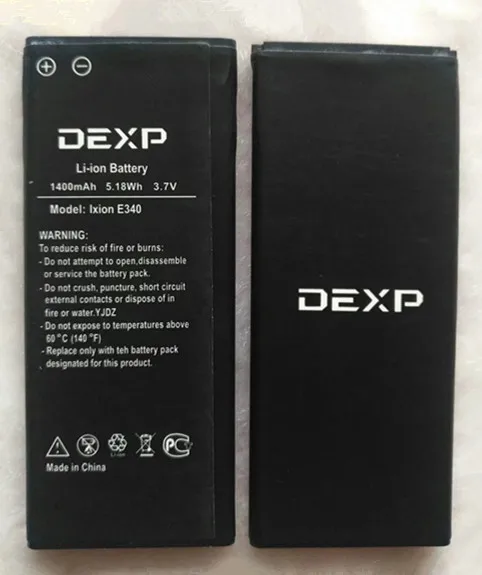 AZK новый высококачественный аккумулятор 1400 мАч для DEXP Ixion E340 E 340 мобильного