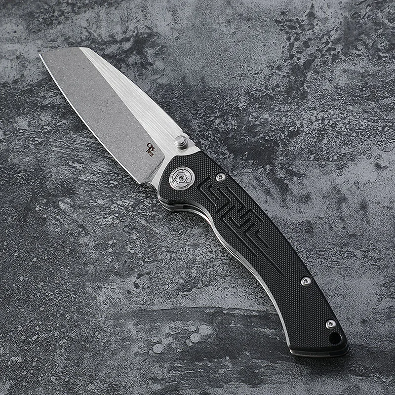 CH genuine folding knife EDC G10 handle D2 steel washed ball bearing tumbling tactical pocket camping hunting tool free shipping