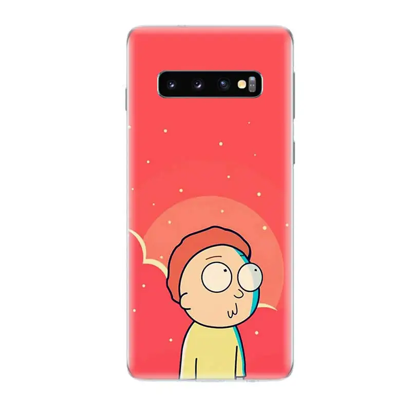 Рик и Морти узорные термополиуретановые мягкий чехол для samsung Galaxy A6 A8 плюс A7 A9 J5 J8