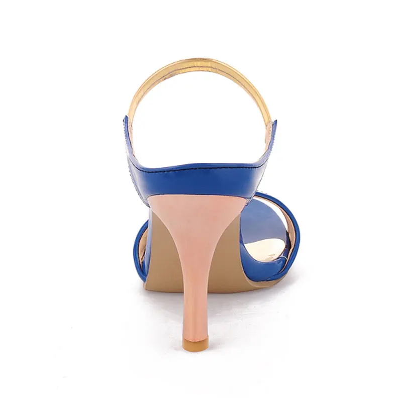 

2018 Fanyuan Original Brand Ladies Slippers Mixed Colors Women's High Heels Peep Toe Slides Thin heel Chanclas Mujer Size 32-43