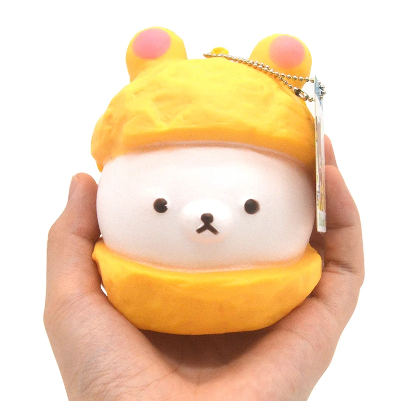 20 шт./лот Kawaii Джамбо колпачок Rilakkuma сжимаемая Кукла мультфильм хлеб ароматическая