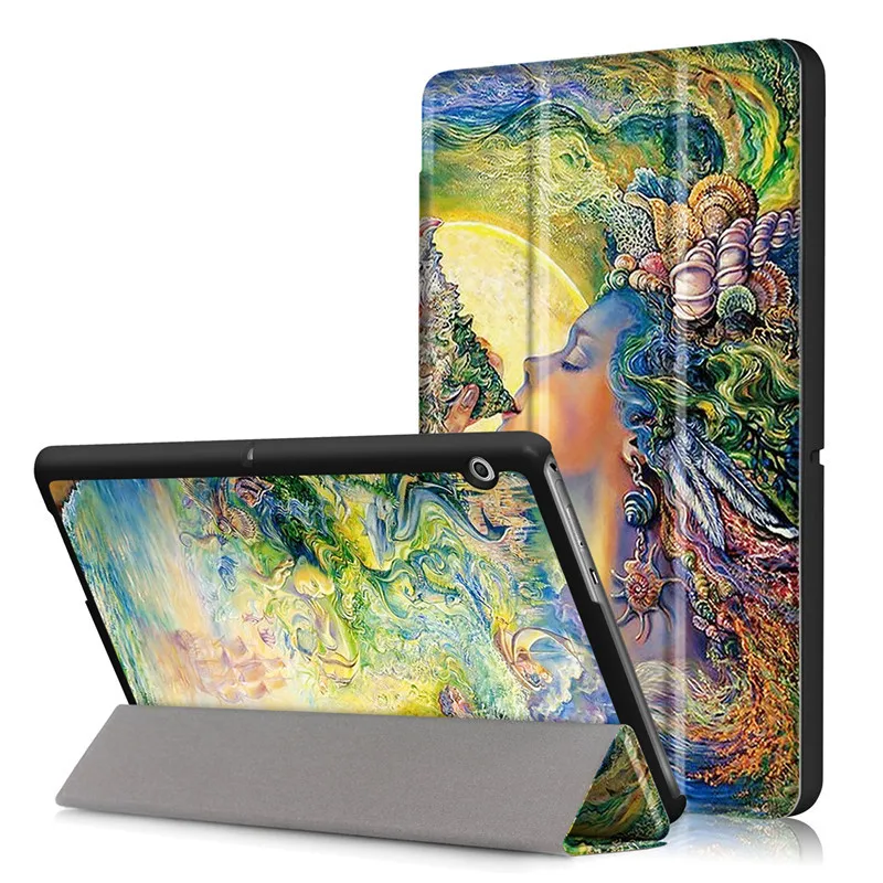 Чехол-книжка из искусственной кожи для huawei MediaPad T3 10 AGS-W09 AGS-L09, чехол для планшета Honor Play Pad 2 9,6+ пленка+ стилус