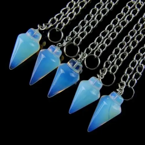 (12 шт./лот) Опал натуральный опал Опалит кулон из бисера &quotмаятник&quot 32x15 мм