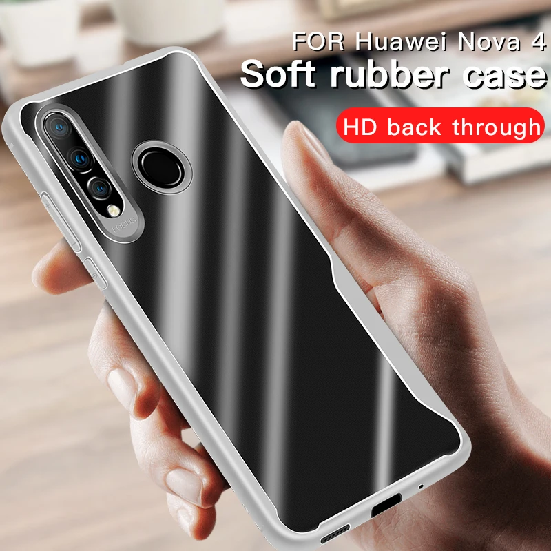 Transparent Silicon TPU Shockproof Phone Case For Huawei Honor 8x Nova 4 3 3e 3i Y3 Y5 Y6 Pro Y7 Y9 Prime 2018 2019 Cover |