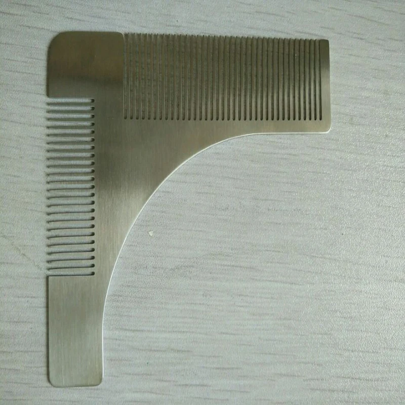 Нержавеющая сталь гребень Новых Формовочных укладки шаблон триммер для бороды