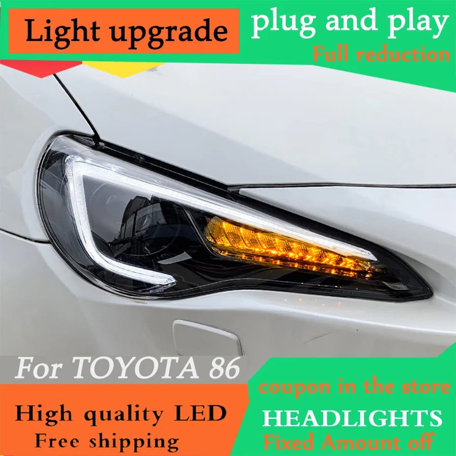 D-YL Автомобиль Стайлинг для Toyota 86 фары 2012- Toyota FT GT 86 FT86 GT86 Subaru BRZ 2012- лампы светодиодные для фар ксеноновые фары