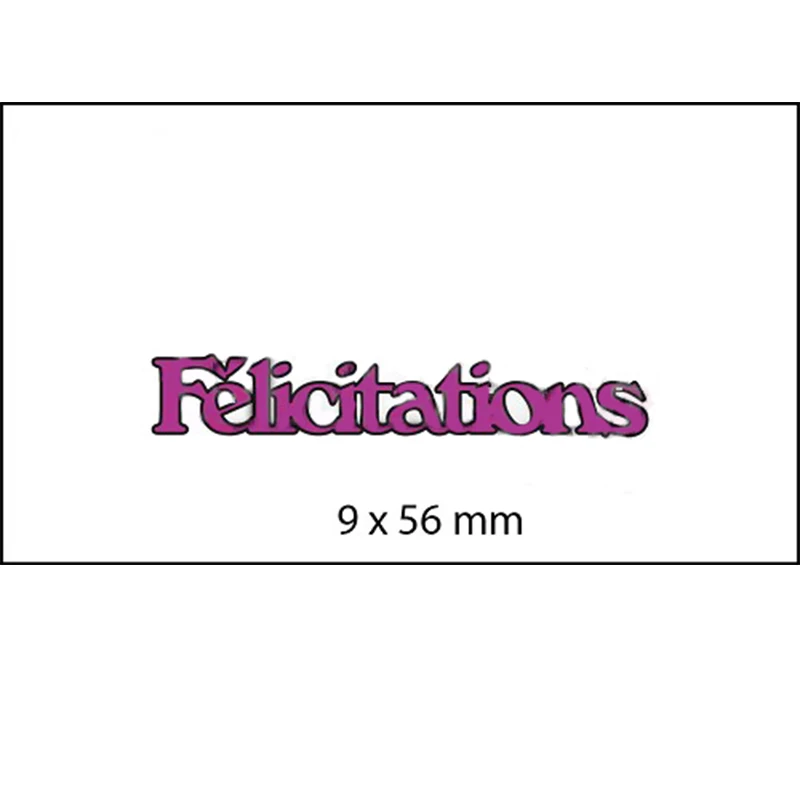 Новые французские поздравления металлические штампы трафареты буквы 2019 для