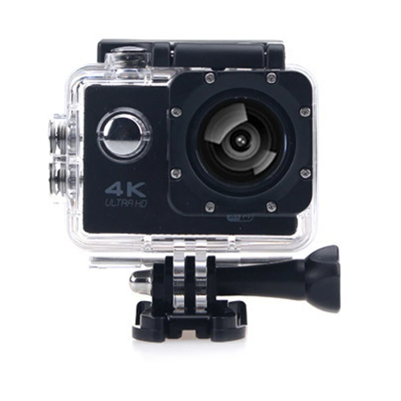 Скидка HAMTOD H9A HD 4K WiFi Спортивная камера с дистанционным управлением и водонепроницаемой крышкой, 2,0 дюймовый ЖК-экран, 170 градусов широкоугольный объ...