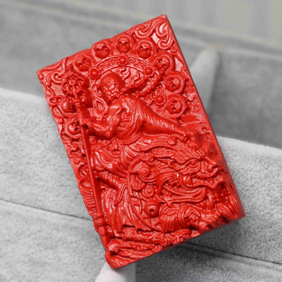 Фабричное производство синтетический красный cinnabar резной евдемон мужество