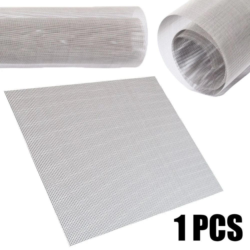 

1pc Non-toxic 304 Stainless Steel Woven Wire 60 Mesh Filtration Cloth Screen 30x30cm For Cooking Nets