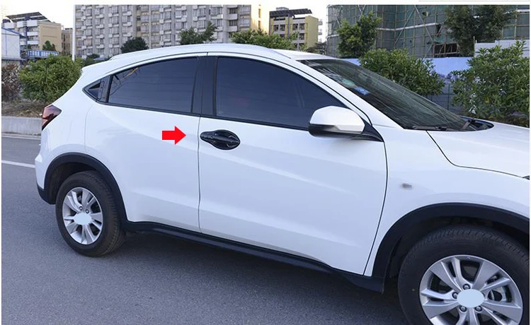 Автомобильный Стайлинг ручка передней двери чаша крышка отделка вкладыша Стикеры ABS хром для Honda HR-V HRV vezel C1021