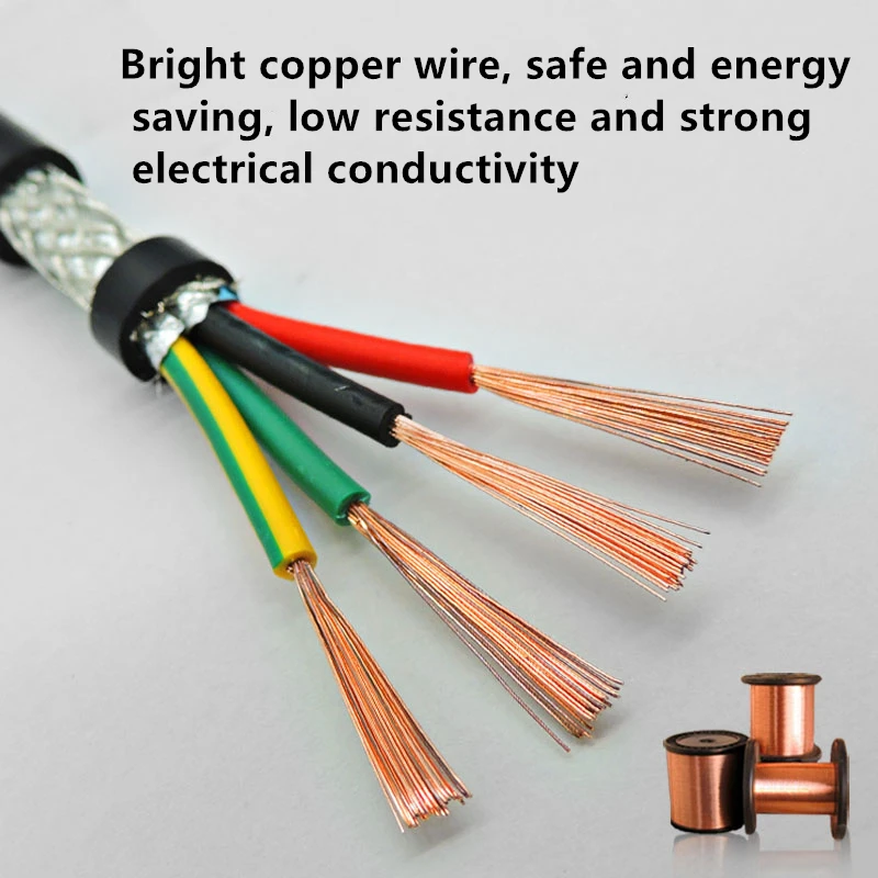 26AWG 24AWG 22AWG 2/3/4/5/6/7/8 жильный экранированный кабель 5 метров из чистой меди RVVP экранированный провод кабель управления UL2547 сигнала ВИР