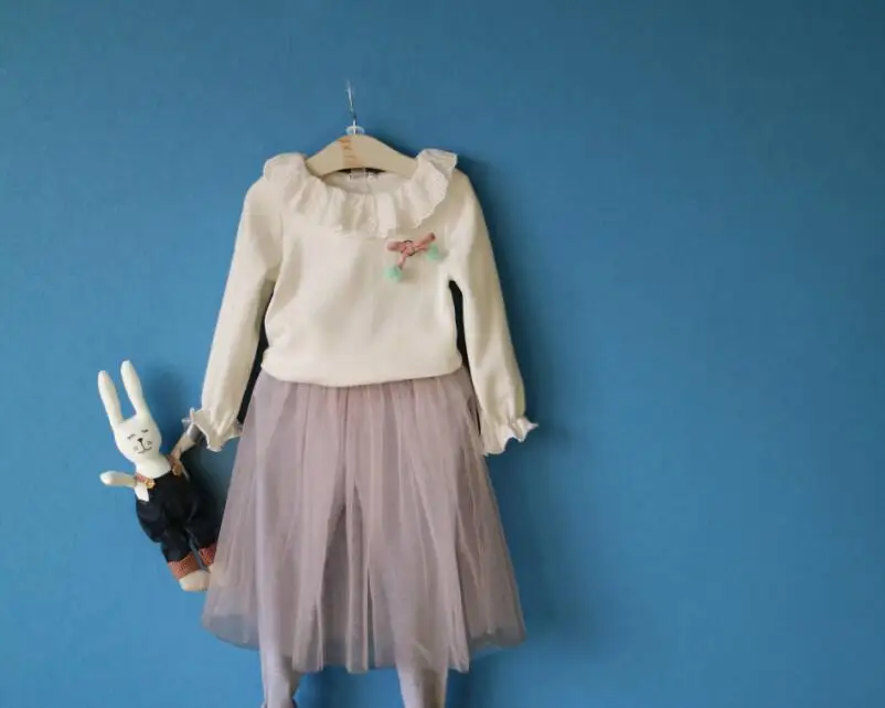 Новые Девушки Дети Корея Моды Сетки Юбки Брюки принцесса Детские Сладкая Гетры 6