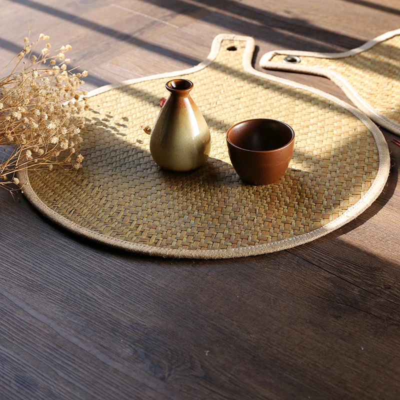 Японский стиль креативные столовые приборы разделочная доска круглые коврики
