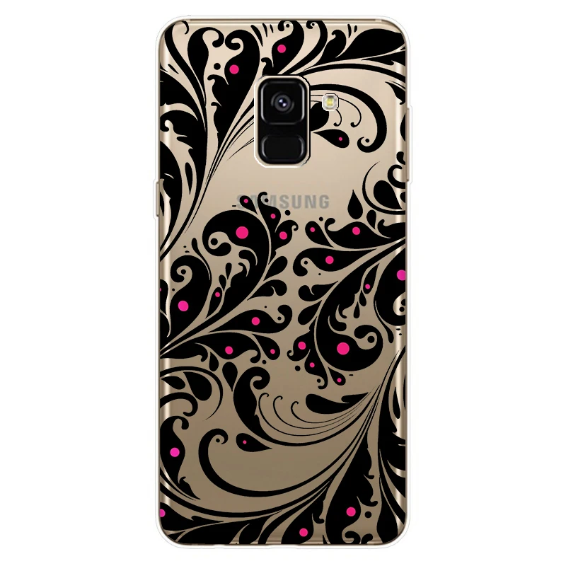 Silicone Cover For Samsung Galaxy A8 2018 Case 5.6' Printing Pattern Phone Cases for A 8 A530F A530F-DS Funda Coque |