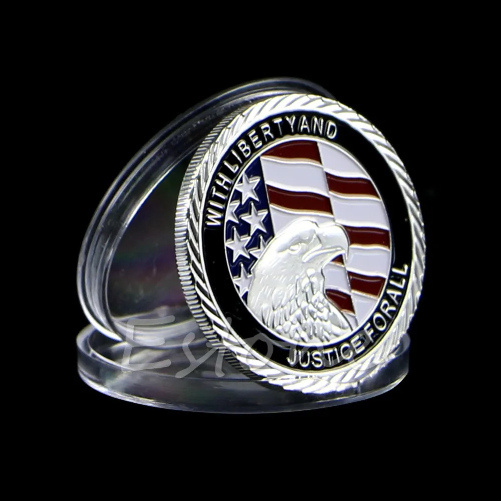 1 шт. Посеребренная монета 9 11 пробы United We Stand памятная для коллекции монет|collect
