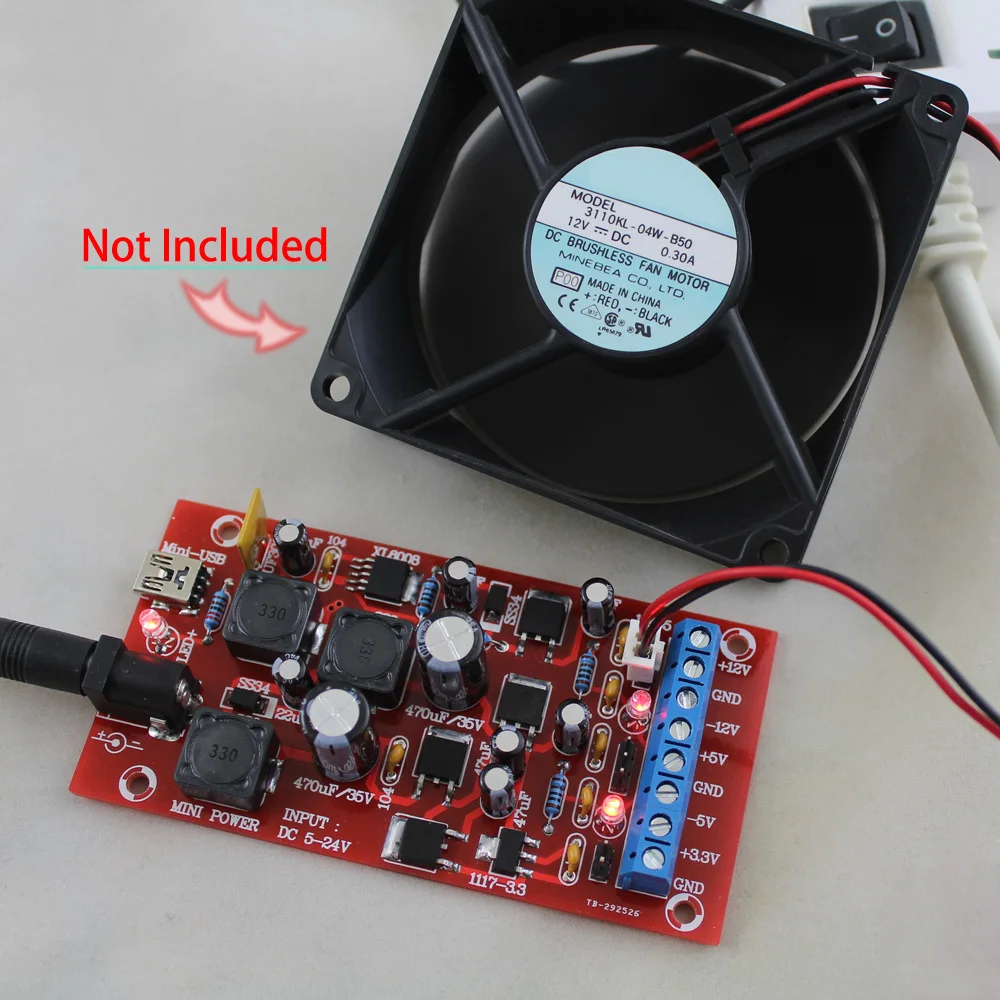Новое поступление DIY Блок питания USB Boost с одним поворотом Двойной линейный