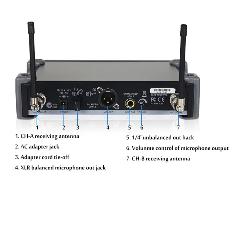 Профессиональный ручной беспроводной микрофон караоке UHF микрофон SLX24/Beta58 гарнитура микрофон высокое качество SLX4 SLX2