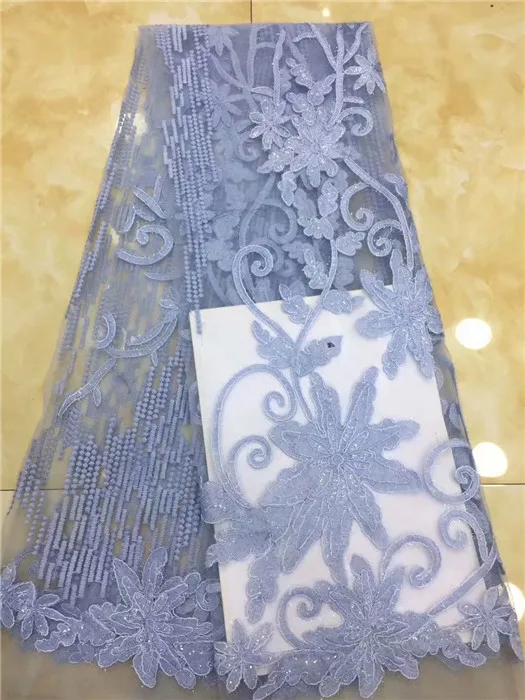 Африканская кружевная ткань 2019 темно синий Высокое качество Европа Тюль с