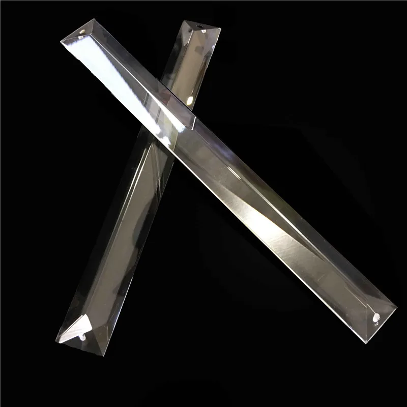 

10pcs/lot 22x100mm crystal Chandelier Prism Pendant Parts in 2 holes for Chandelier Crystal Parts