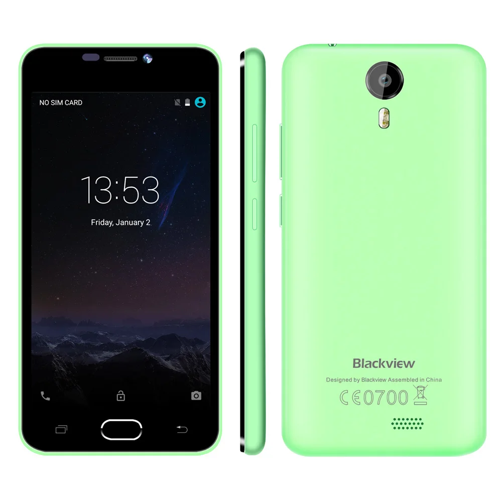 Оригинал Blackview BV2000 5.0 "HD 4 Г LTE Мобильный Телефон MTK6735 Quad Core 1 ГБ RAM 8 ROM Android 5.1 2400 мАч
