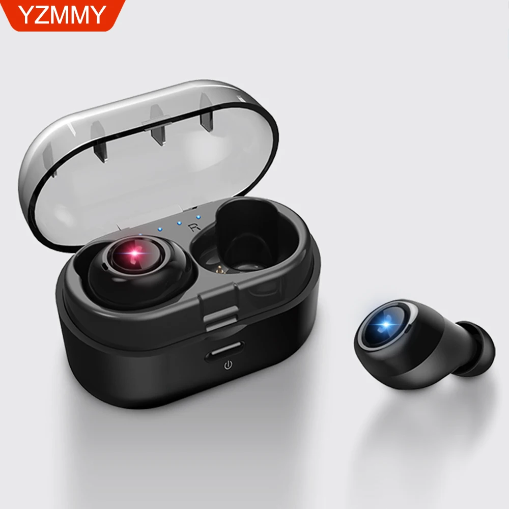 Bluetooth наушники TWS Беспроводные спортивные 5 0 3D стерео Громкая связь с двойным