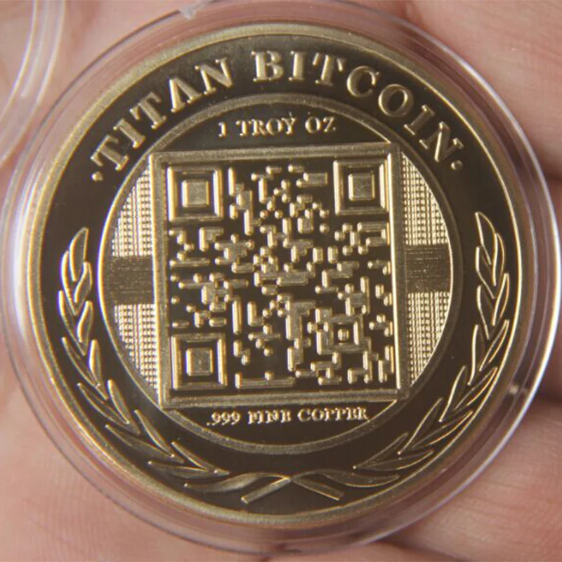 Наполовину Биткоин золотые монеты Накамото компьютер ученый ремесло | Дом и сад