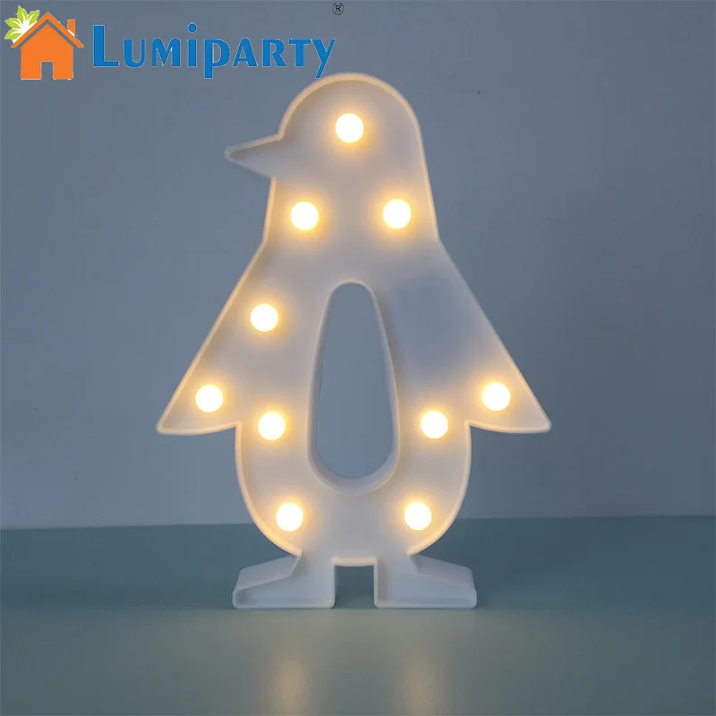 LumiParty LED Marquee ночник милый декоративный Пингвин свет для спальни детская комната