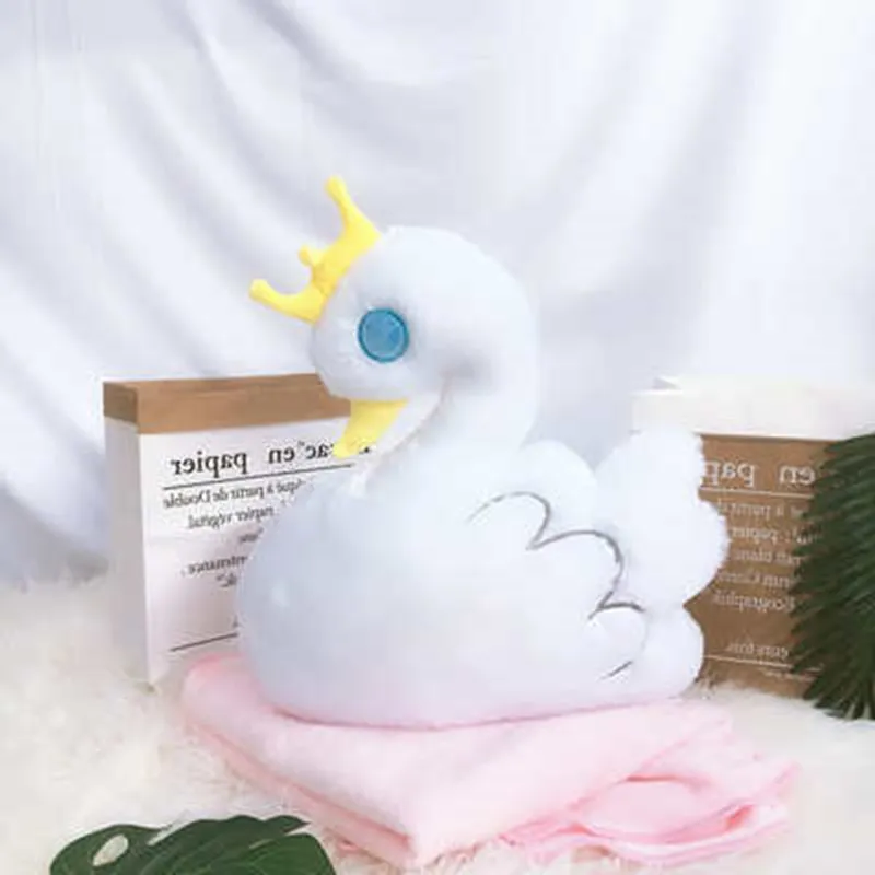 

Cartoon Soft Swan Doll Plush Toy Cushion Pillows Cute Napping Pillow Cool Air Conditioning Blanket Doll 3 Color