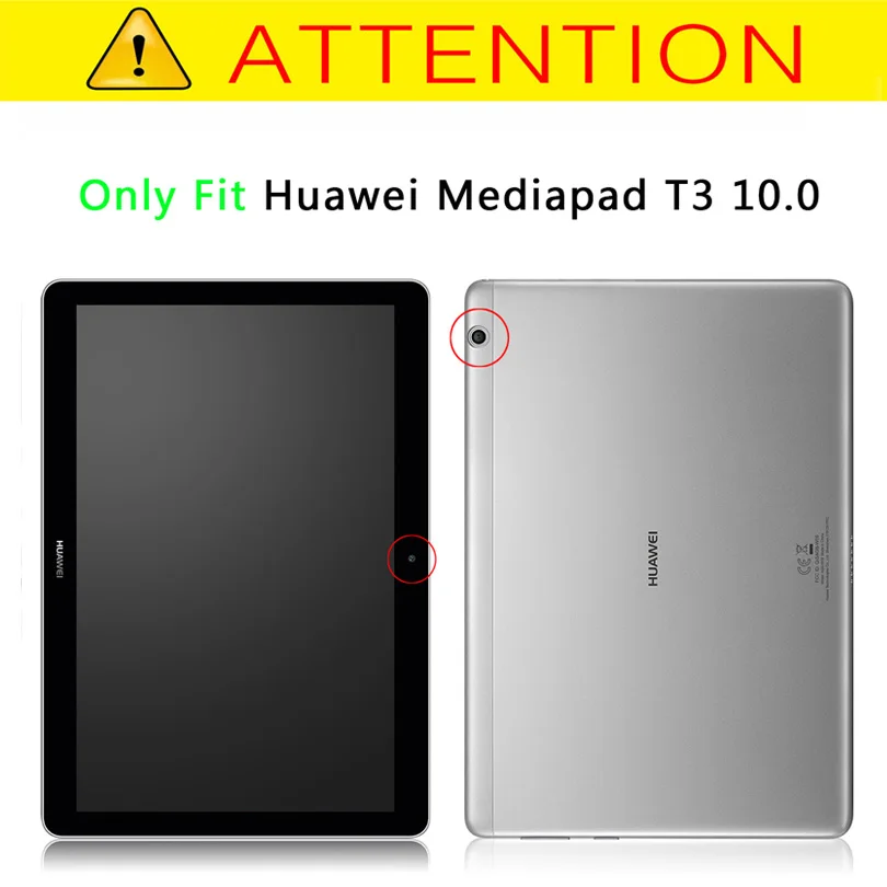 Ультра тонкий чехол для HUAWEI MediaPad T3 10 AGS-L09 AGS-L03 9 6 дюймов планшет искусственная кожа