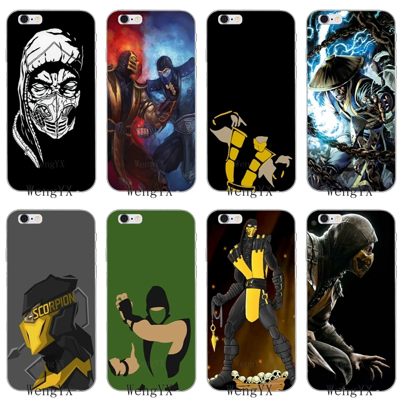 Мягкий чехол с мультяшным скорпионом mortal kombat для Huawei Honor 4c 5c 5x 6x V10 Y5 Y6 Y7 II Mate 7 8 9 10 P8