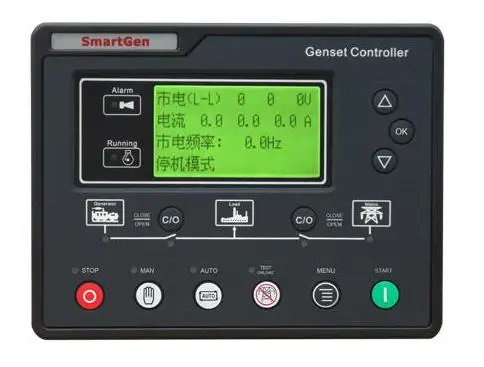 Новый контроллер генератора Smartgen HGM6120NC автоматический стартовый модуль с RS485|display
