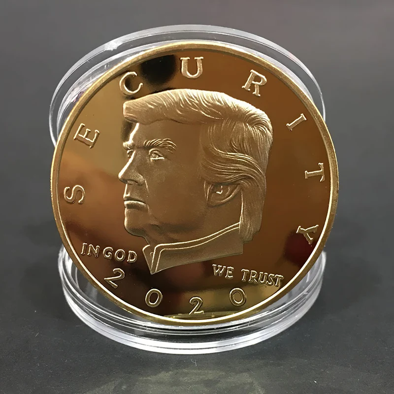 Дональд Джей. Трамп 2020 сохранить Америку Великий коммандер Золотой вызов монета