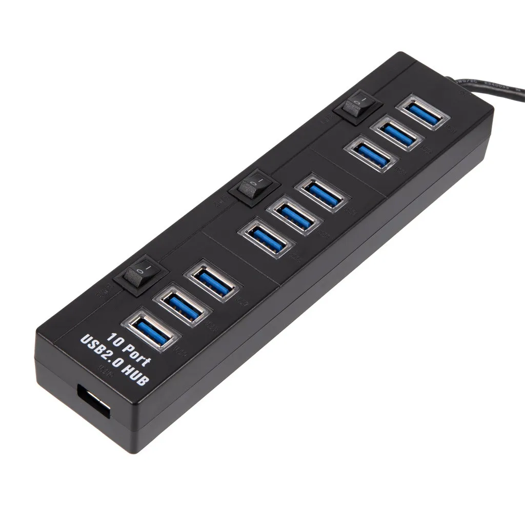 Концентратор USB 2 0 с питанием от концентратор Data10 порт s умный зарядный 3 отдельный