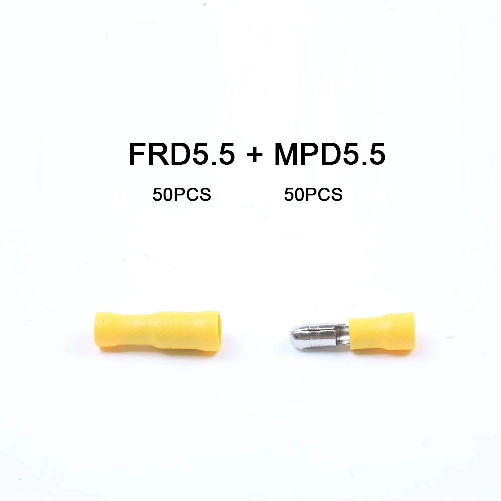 MPD + FRD 100 ШТ. Форме Пули Женщина Мужчина Изоляционные Совместных Провод Разъем