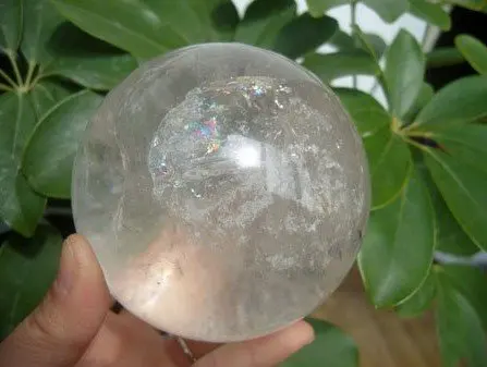 Гигантский прозрачный натуральный кварцевый шар 4 дюймовый хрустальный шар|crystal