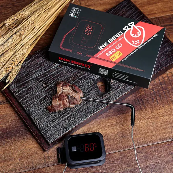 Inkbird Цифровой приготовления Bluetooth беспроводной гриль мясо печь барбекю еда термометр C/F с 2 нержавеющая сталь зонды и бесплатное приложение