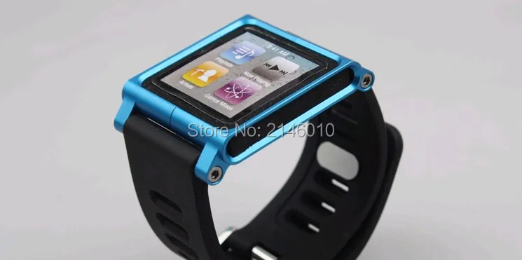 Многофункциональный набор наручных часов браслет для iPod Nano 6 6g Алюминиевый