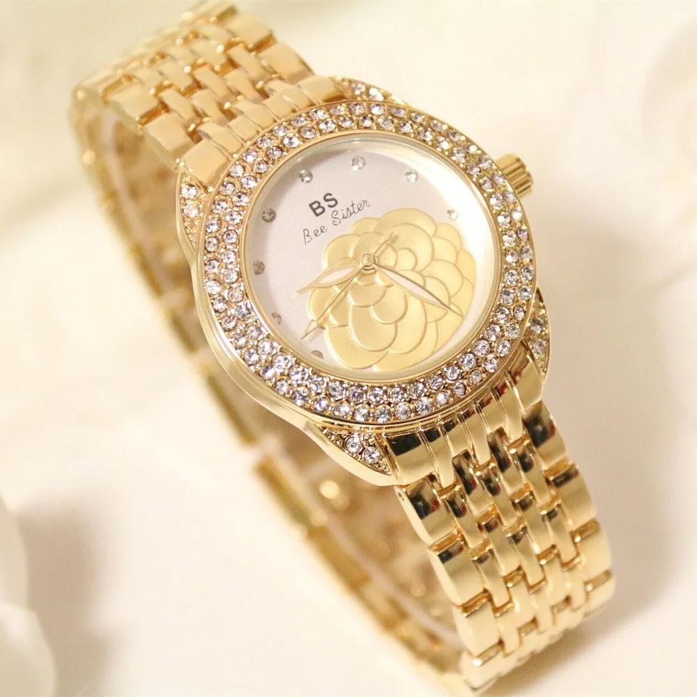 Классические бриллиантовые золотые часы женские модные брендовые Роскошные