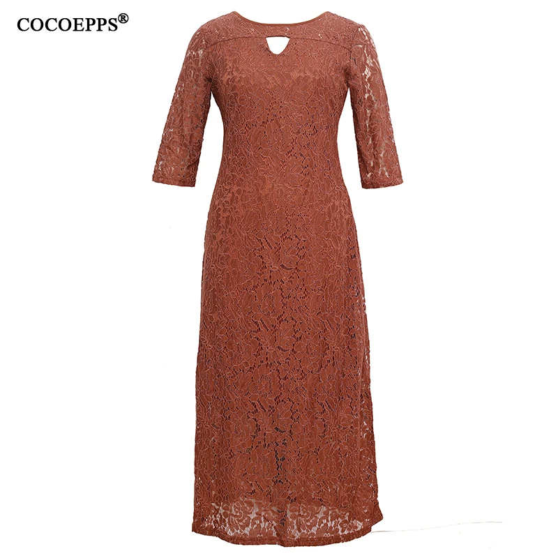 

5XL 6XL 2020 New Women Long Dress Spring Summer Lace Plus Size Dress Fashion Party large size Maxi Dresses big size Girl Clothes